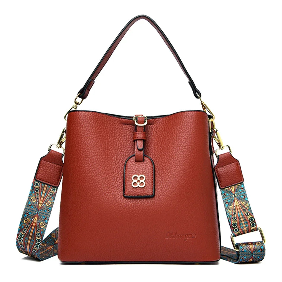 Luxury Designer High Quality Leather Women's Handbag Purses Multifunctional Sac image 0