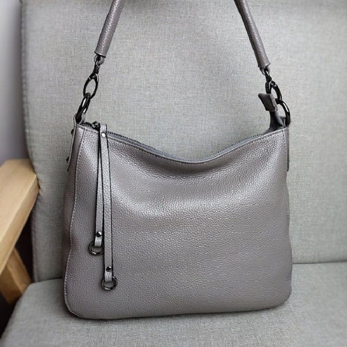 100% Genuine Leather Women's Shoulder Bag High Quality Cowhide Handbag image 0