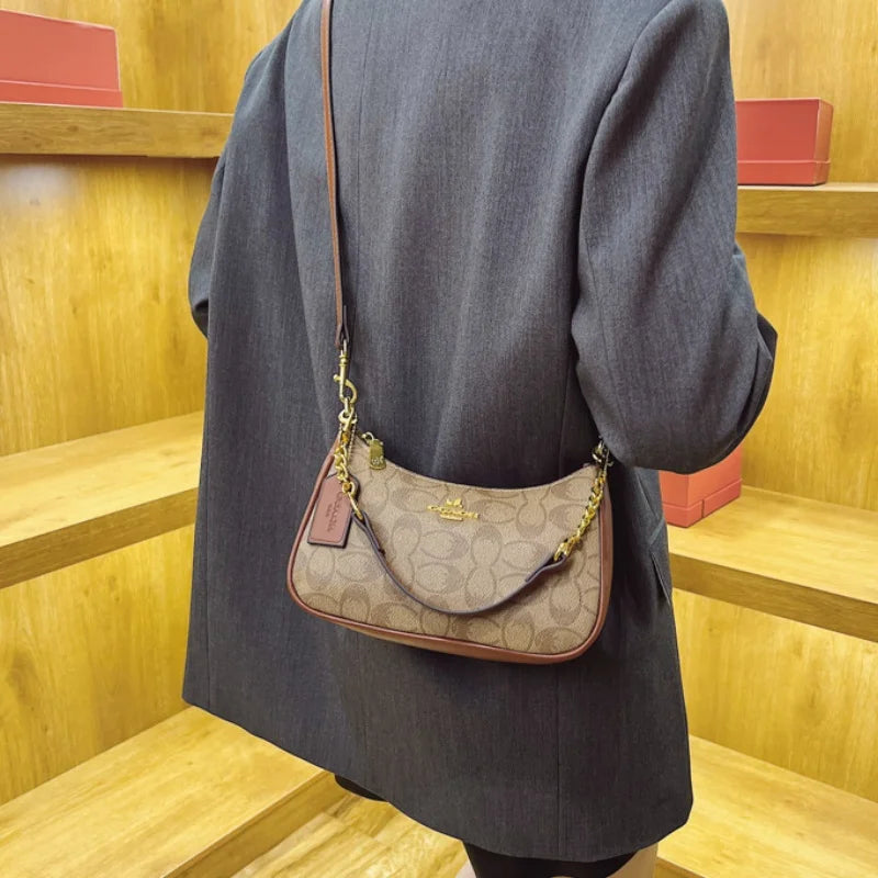 High-End Women's Underarm Shoulder Bag Classic Vintage Ladies Crossbody Handbag