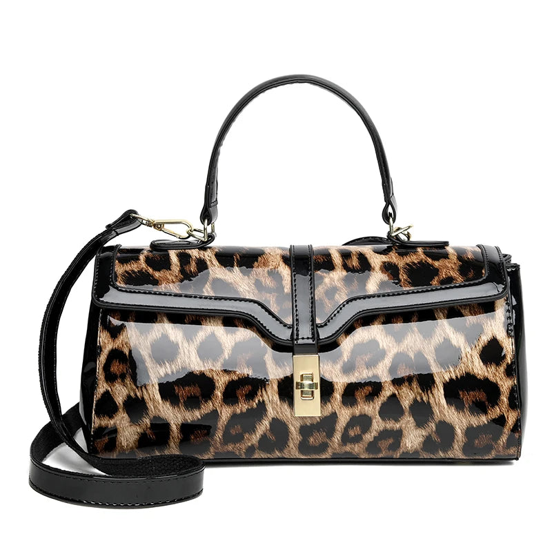 Luxury Vintage Crocodile Pattern Handbag Floral Metal Buckle