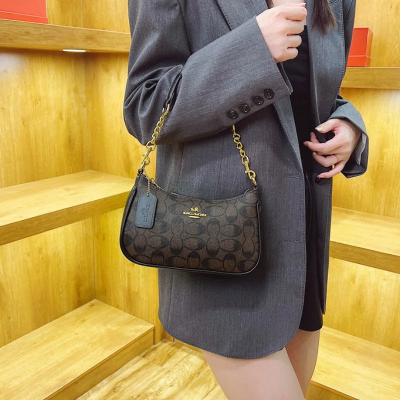 High-End Women's Underarm Shoulder Bag Classic Vintage Ladies Crossbody Handbag
