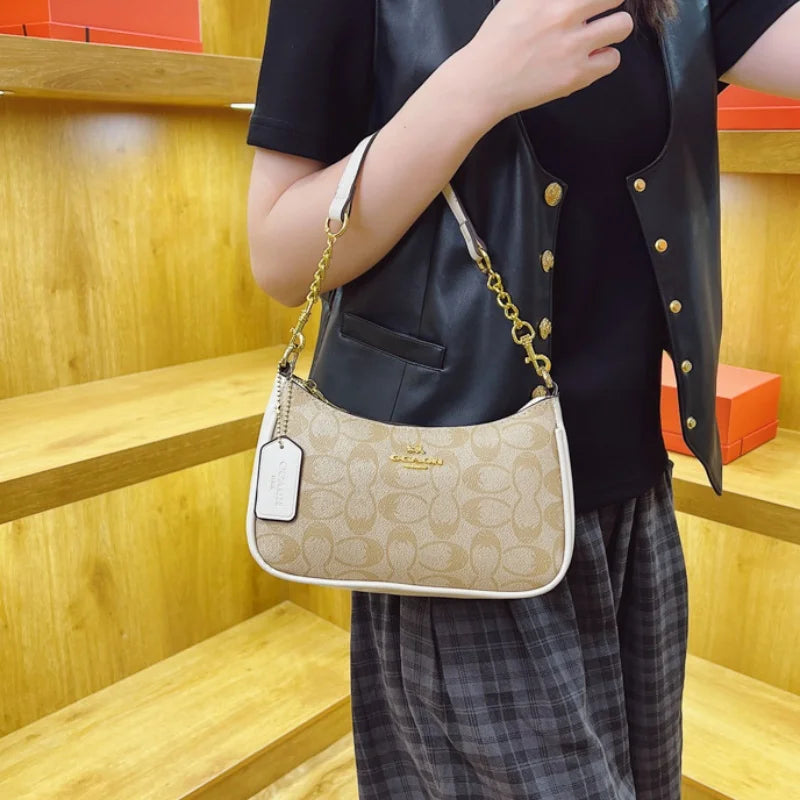 High-End Women's Underarm Shoulder Bag Classic Vintage Ladies Crossbody Handbag