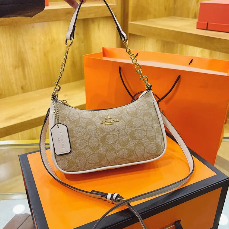 High-End Women's Underarm Shoulder Bag Classic Vintage Ladies Crossbody Handbag