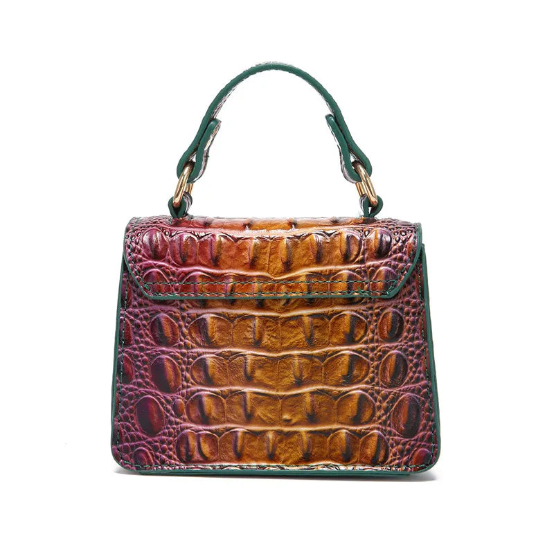 Trendy Crocodile Pattern Fashion Chain Messenger Bag