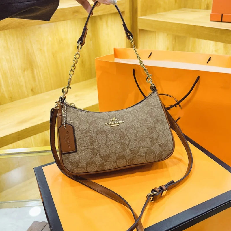 High-End Women's Underarm Shoulder Bag Classic Vintage Ladies Crossbody Handbag