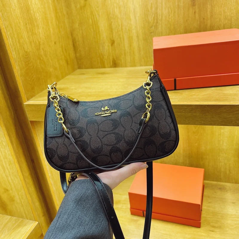 High-End Women's Underarm Shoulder Bag Classic Vintage Ladies Crossbody Handbag