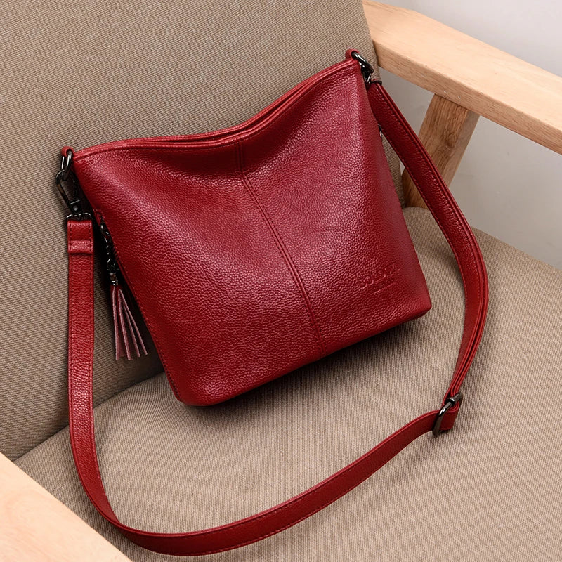 Crossbody Bags For Women Luxury Designer Handbag Leather Tassel Shoulder Bag