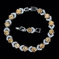 Unique Design Olive Green Cubic Zirconia Stone Silver Color Jewelry Fashion