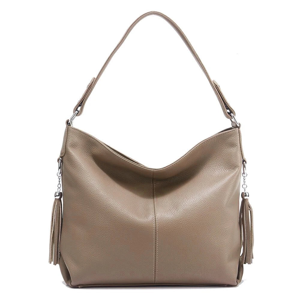 Fashionable Soft Real Genuine Leather Women Handbag