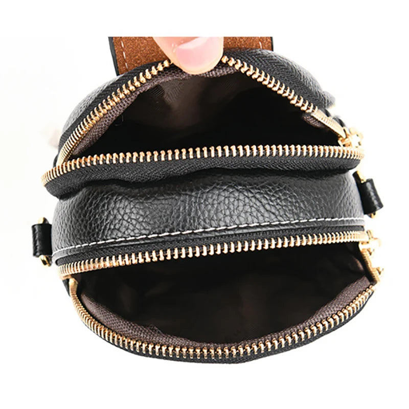 PU Leather Crossbody Messenger Bags Flap Vintage Small Shoulder Phone Purse