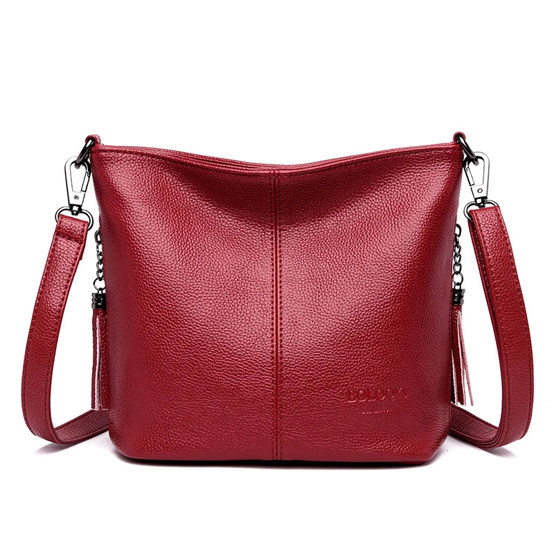 Crossbody Bags For Women Luxury Designer Handbag Leather Tassel Shoulder Bag