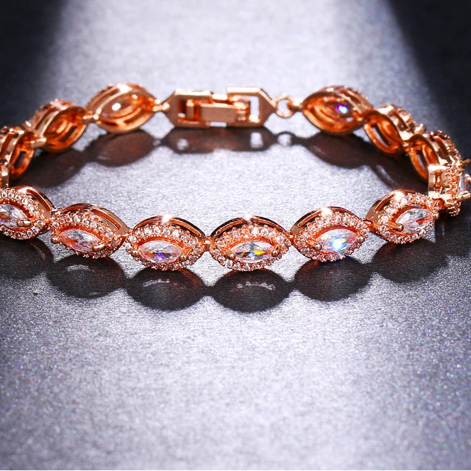 Exquisite Geometric Multicolor Bracelet Shining Cubic Zircon Classic Choice