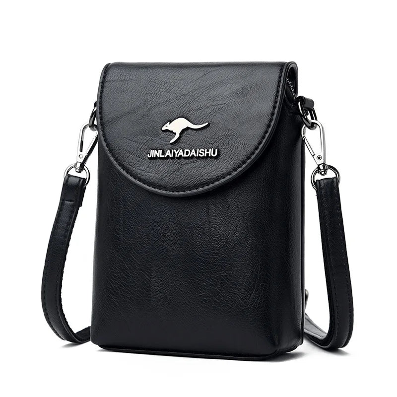 Small Shoulder Bag Smartphone Mobile Phone Bag Zipper Flap