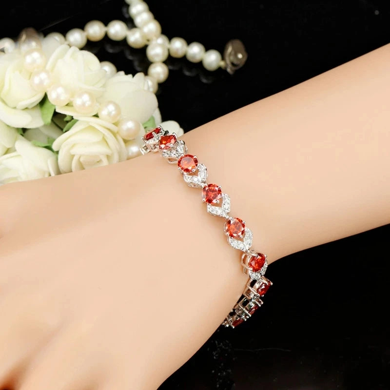 Unique Design Olive Green Cubic Zirconia Stone Silver Color Jewelry Fashion