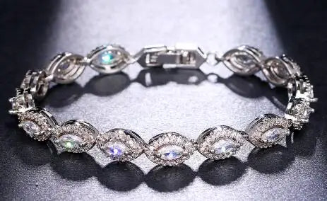 Exquisite Geometric Multicolor Bracelet Shining Cubic Zircon Classic Choice
