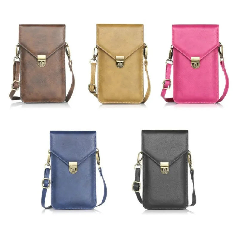 Universal Leather Case for iPhone Samsung Huawei Xiaomi Phone Pouch