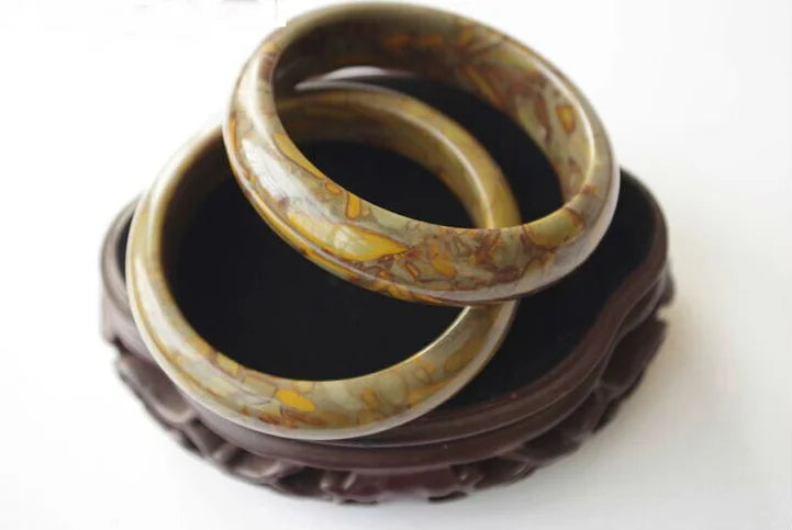 Genuine Natural Color Brown Jade Bangle