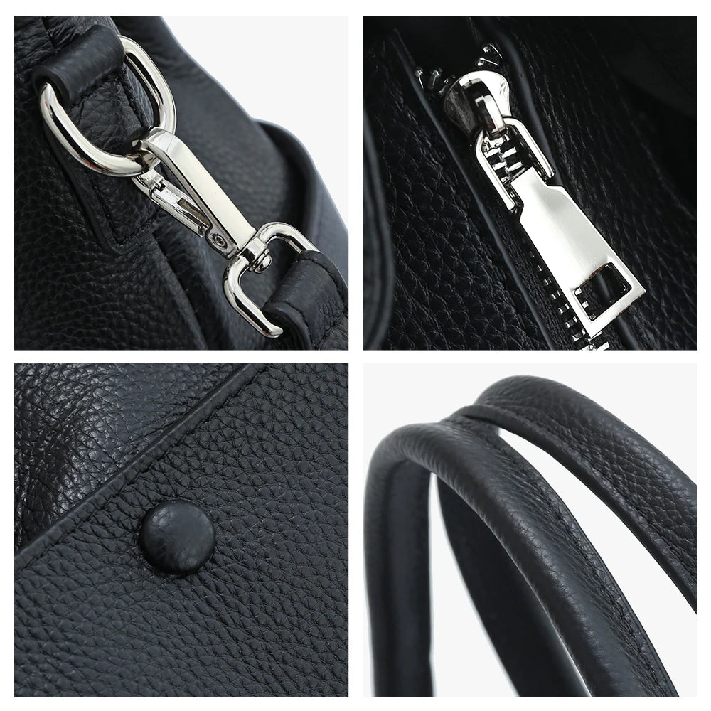 Bucket Bag Genuine Leather Large Capacity Luxury Bag