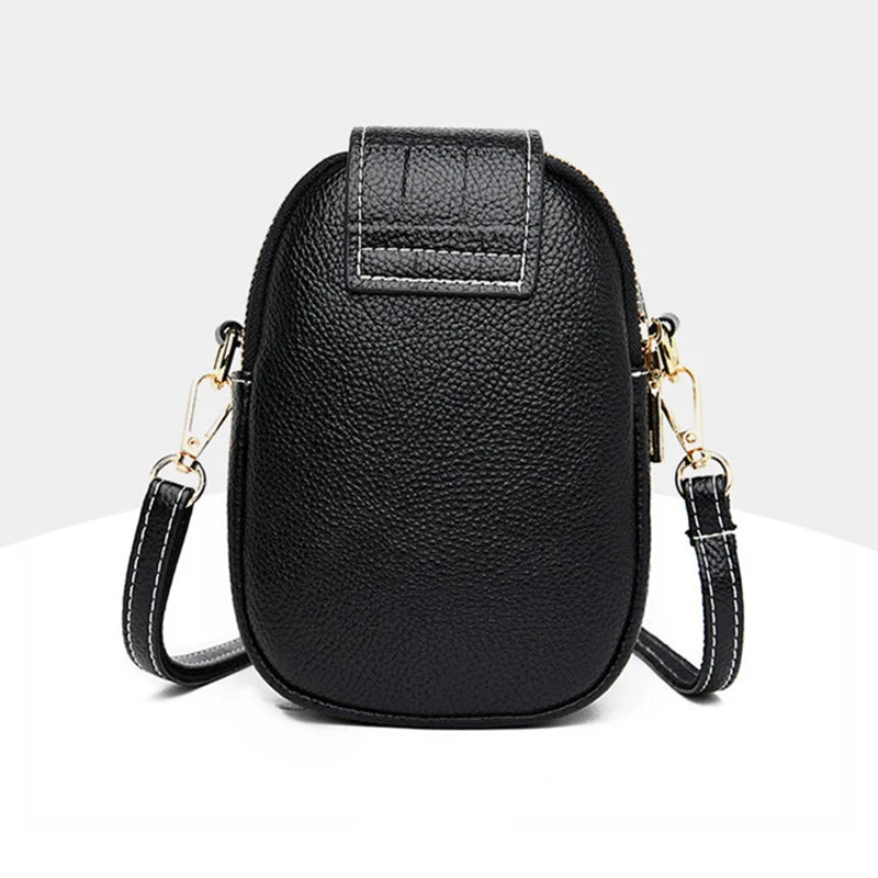PU Leather Crossbody Messenger Bags Flap Vintage Small Shoulder Phone Purse