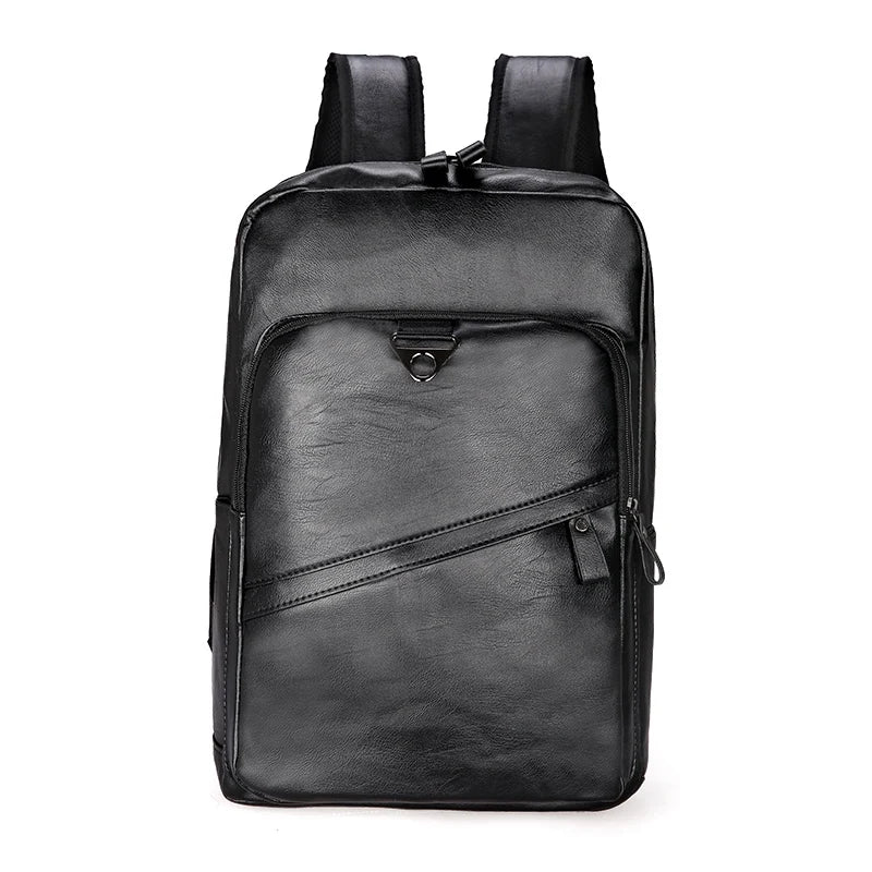 Men Backpack PU Leather Backpack Large Laptop Backpacks High Quality Rucksack