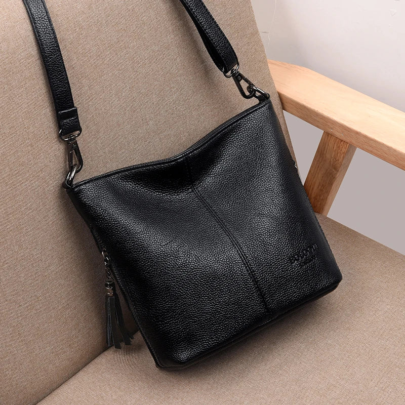 Crossbody Bags For Women Luxury Designer Handbag Leather Tassel Shoulder Bag