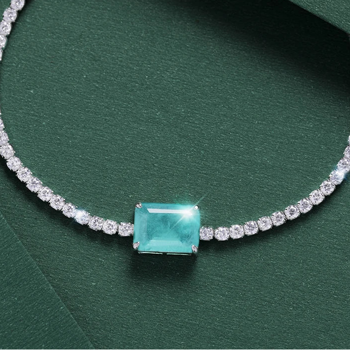 Gemstone Bangle Charm Tennis Bracelets Jewelry