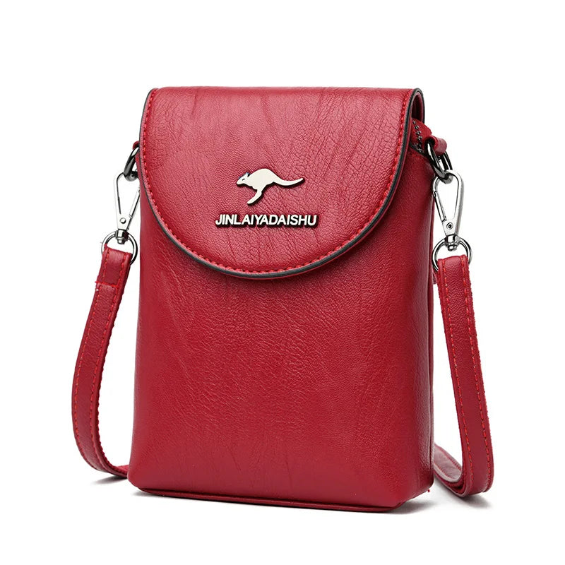 Small Shoulder Bag Smartphone Mobile Phone Bag Zipper Flap