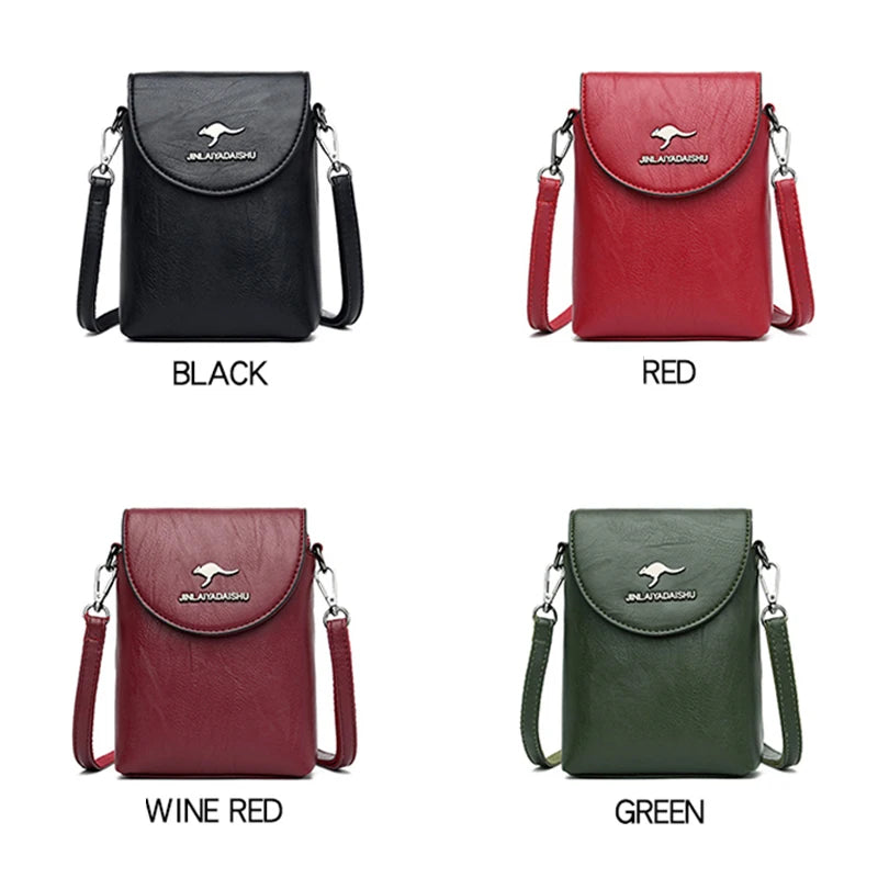 Small Shoulder Bag Smartphone Mobile Phone Bag Zipper Flap