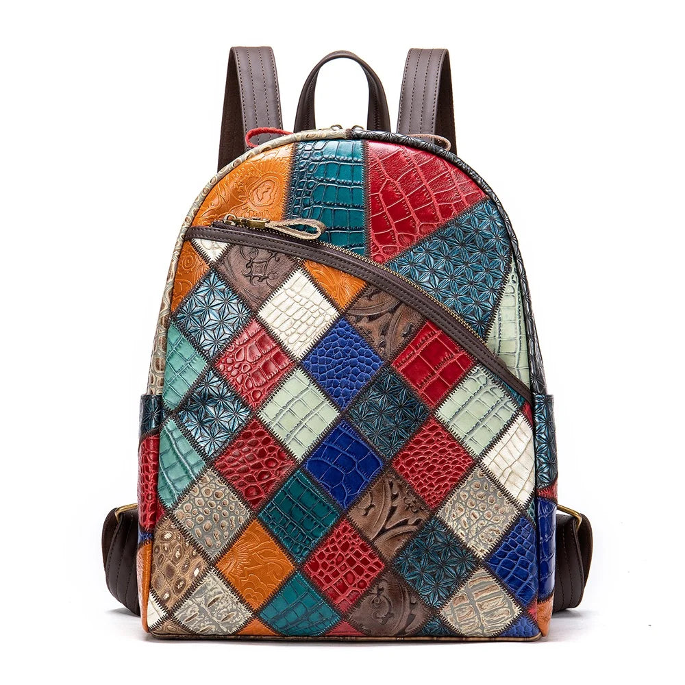 Women's Leather Backpack Rucksack School Bags Laptop Backpack for Women