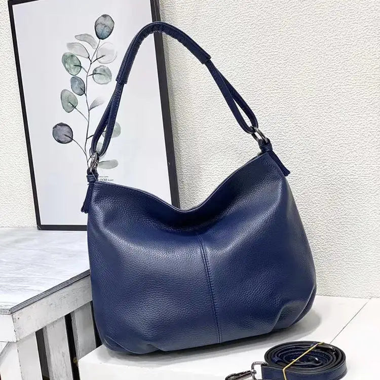 Genuine Leather Bag Soft Real Leather Shoulder Bag Casual Handbag Luxury Bag