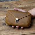 Retro Leather Men's Mobile Phone Bag Crazy-horse Leather
