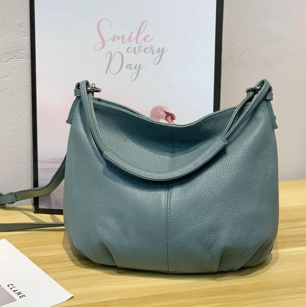 Genuine Leather Bag Soft Real Leather Shoulder Bag Casual Handbag Luxury Bag
