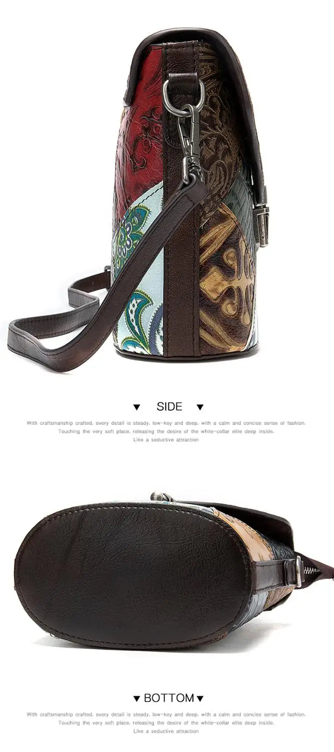 Fashionable Luxury Genuine Leather Mini Shoulder Handbag