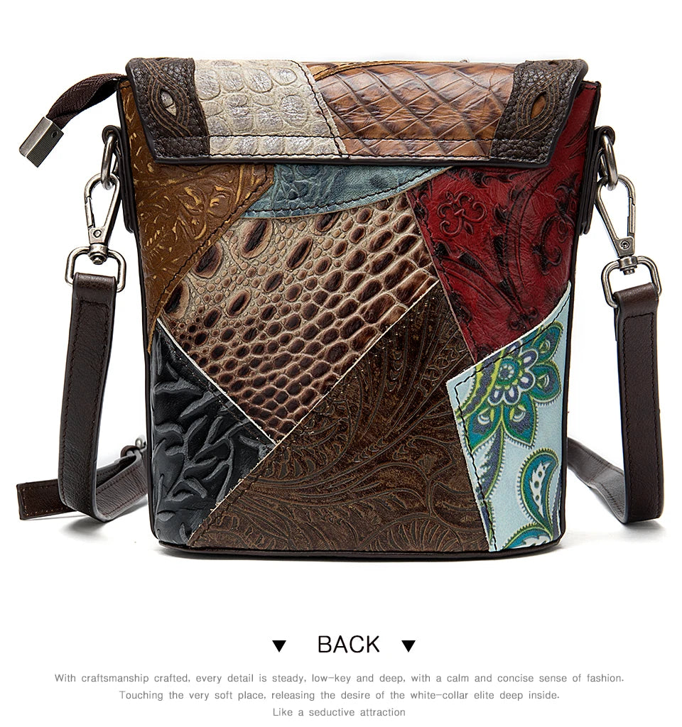 Fashionable Luxury Genuine Leather Mini Shoulder Handbag
