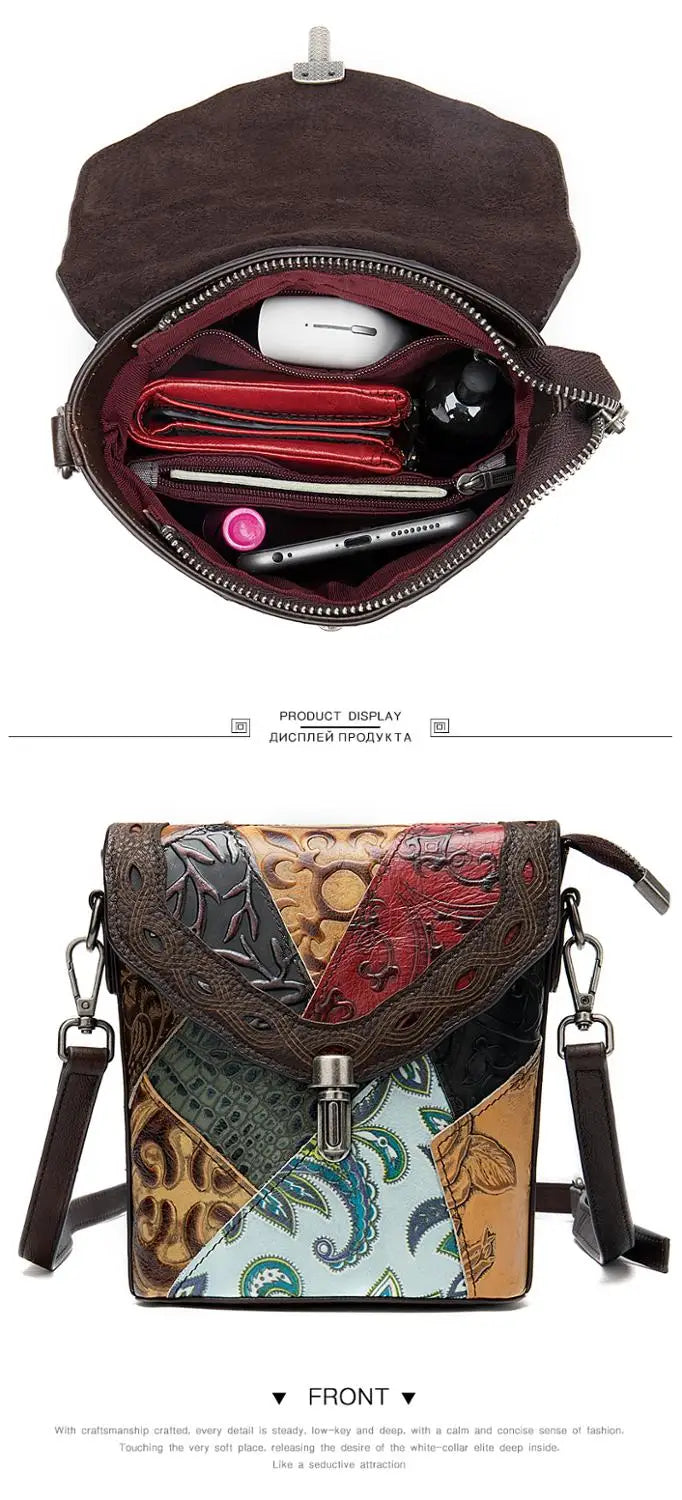 Fashionable Luxury Genuine Leather Mini Shoulder Handbag