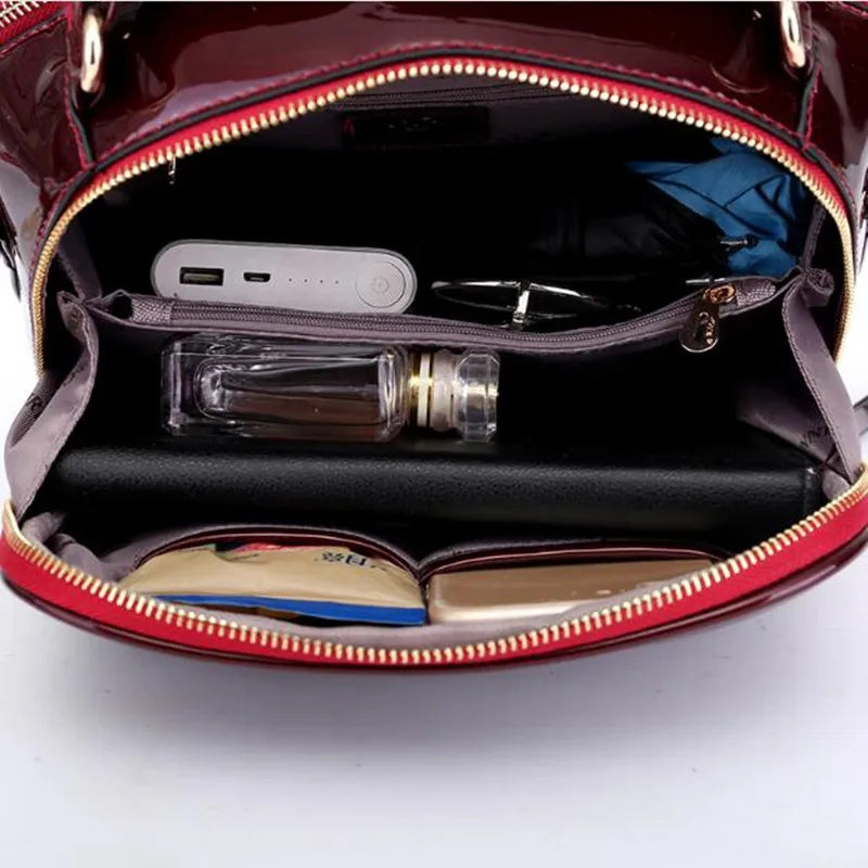 Leather Bag Vintage Shoulder Bags Crocodile Pattern Leather Handbag Luxury Bag