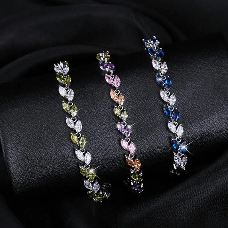 Beautiful Royal Blue Crystal Bracelets for Women Fashion Jewelry