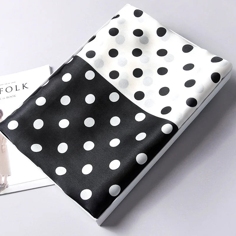 100% Pure Silk Scarf Women Luxury Print Wraps For Ladies