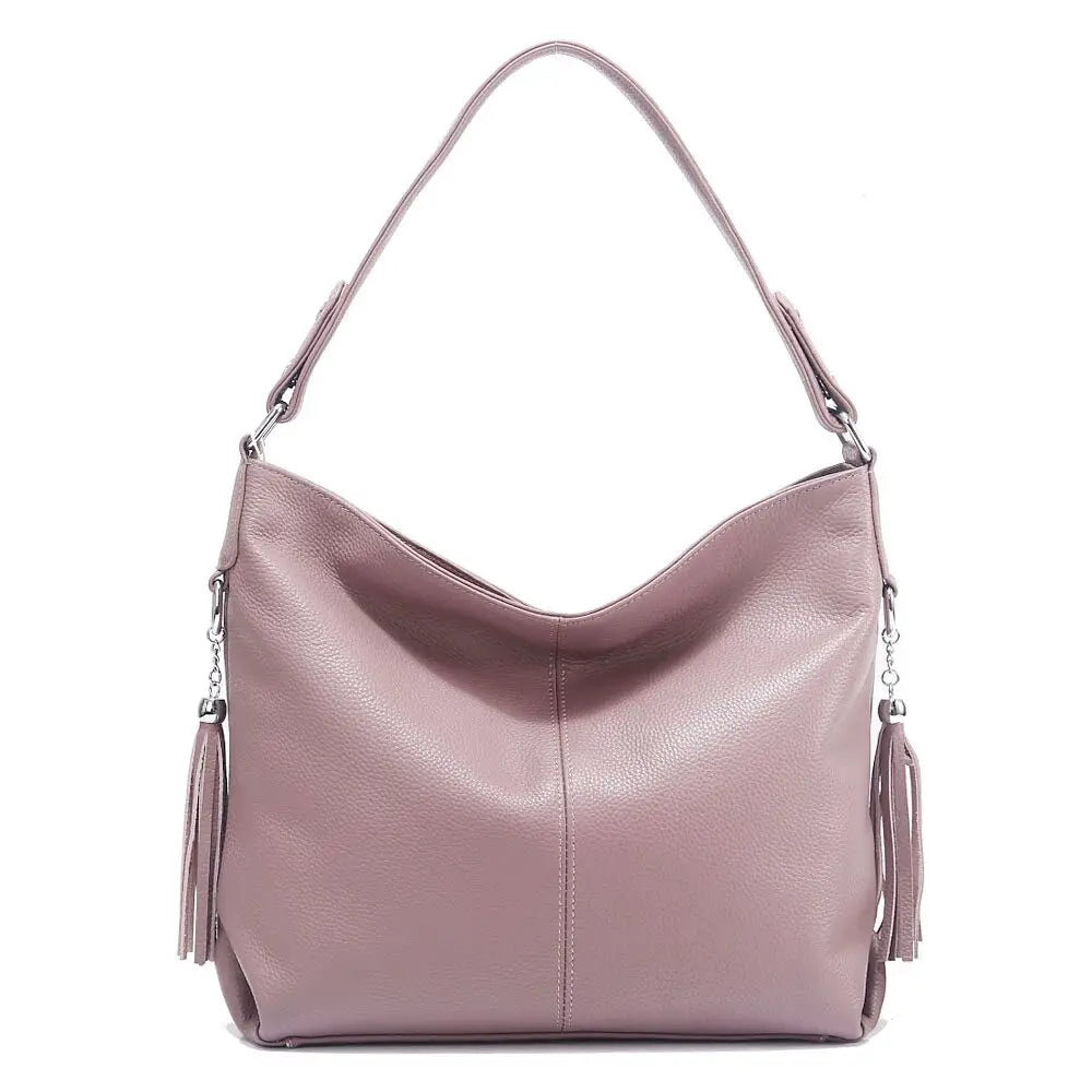 Fashionable Soft Real Genuine Leather Women Handbag