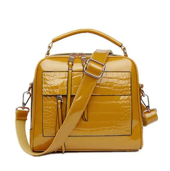 Leather Bag Vintage Shoulder Bags Crocodile Pattern Leather Handbag Luxury Bag