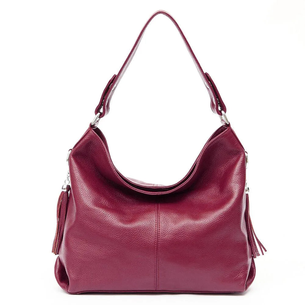 Fashionable Soft Real Genuine Leather Women Handbag