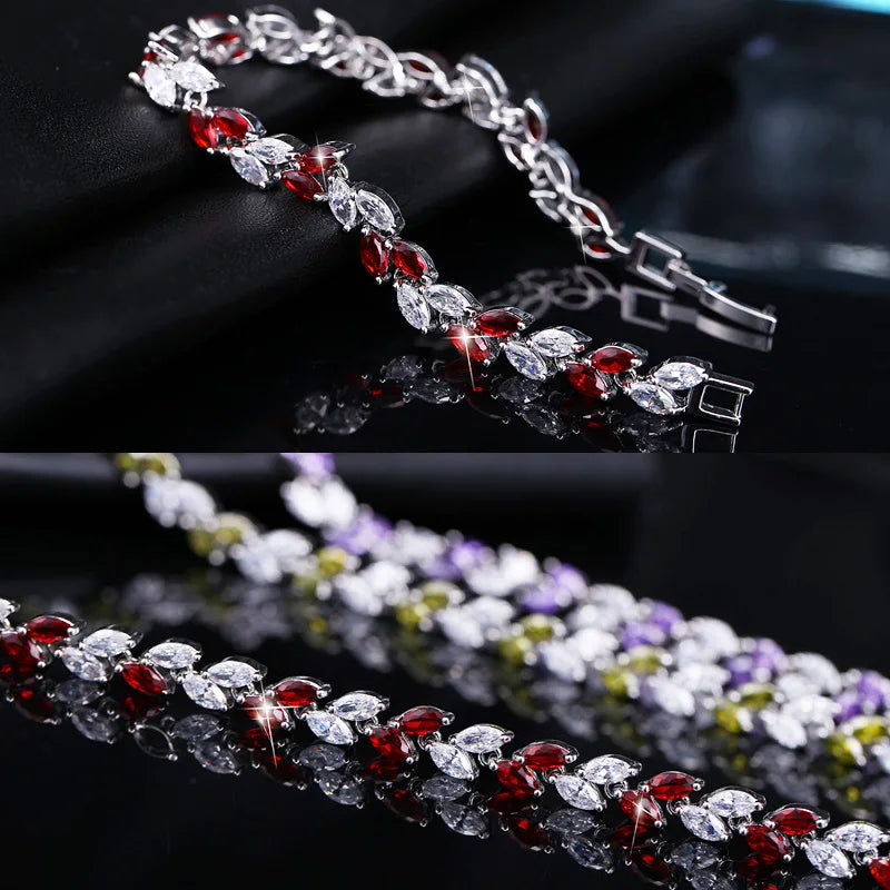Beautiful Royal Blue Crystal Bracelets for Women Fashion Jewelry