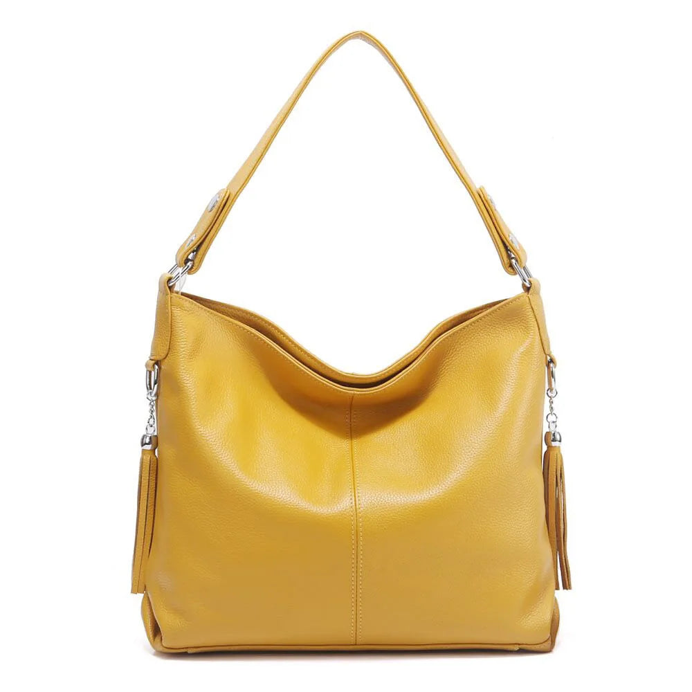 Fashionable Soft Real Genuine Leather Women Handbag