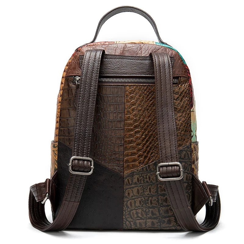 Women's Leather Backpack Rucksack School Bags Laptop Backpack for Women