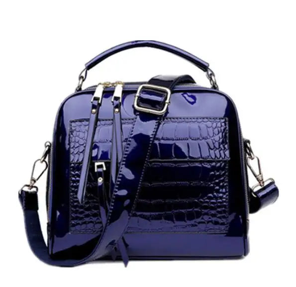 Leather Bag Vintage Shoulder Bags Crocodile Pattern Leather Handbag Luxury Bag