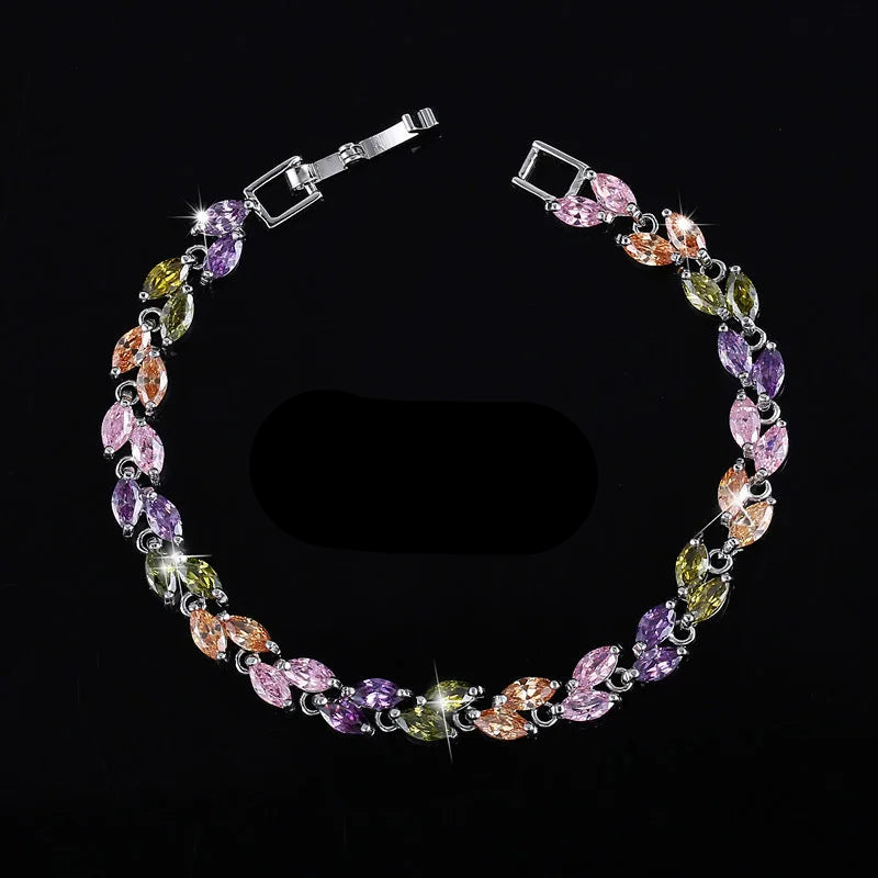 Beautiful Royal Blue Crystal Bracelets for Women Fashion Jewelry