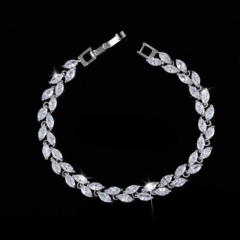 Beautiful Royal Blue Crystal Bracelets for Women Fashion Jewelry