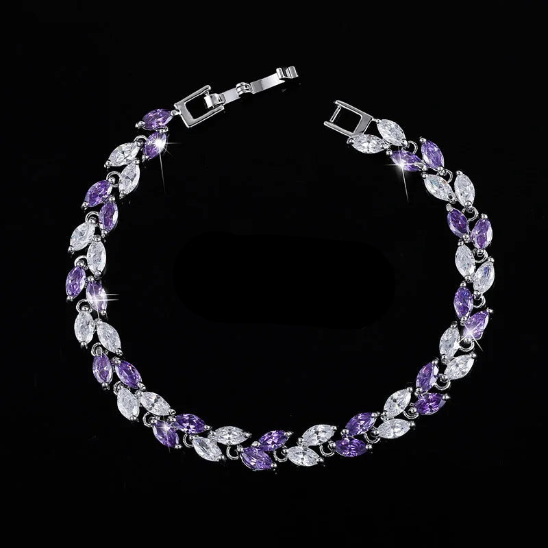 Beautiful Royal Blue Crystal Bracelets for Women Fashion Jewelry