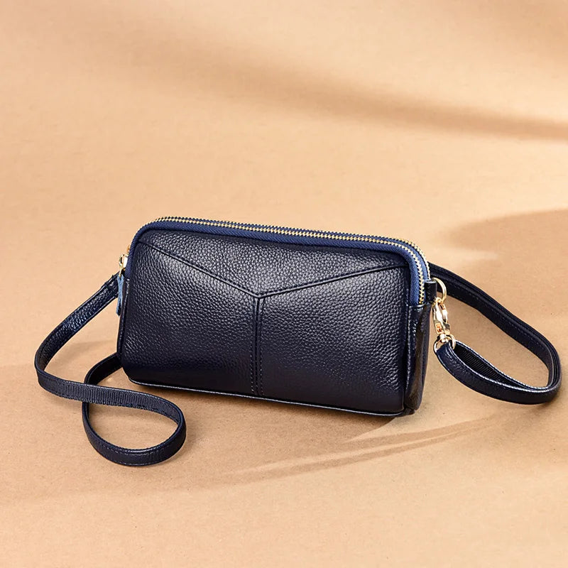 Genuine Leather Handbag High Quality Cowhide Shoulder Bag