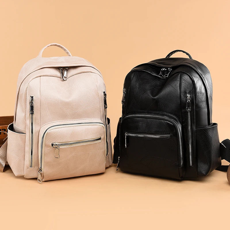 High Quality Leather Backpack School Bag Travel Backpack